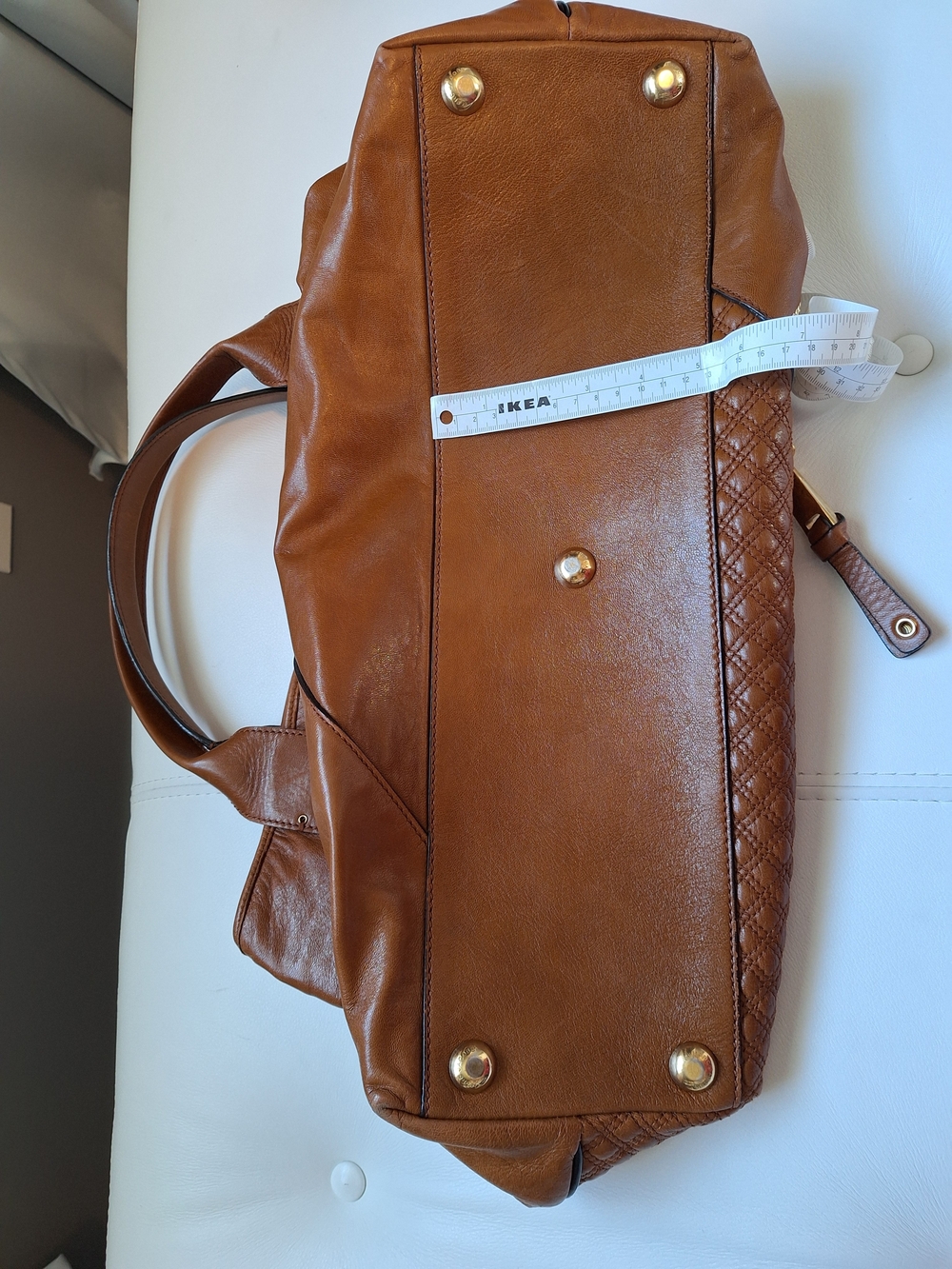 Marc Jacobs Cognac Quilted Leather Shoulder Bag - Picture 4 of 13